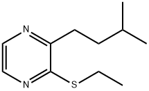 Pyrazine, 2-(ethylthio)-3-(3-methylbutyl)- Structural