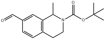 tert-butyl 7-formyl-1-methyl-3,4-dihydroisoquinoline-2(1H)-carboxylate Structural