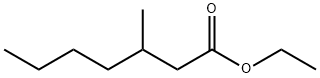 Heptanoic acid, 3-methyl-, ethyl ester Structural