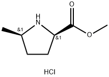 D-Proline, 5-methyl-, methyl ester, hydrochloride,cis- Structural