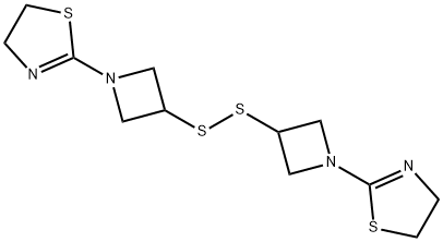 2,2'-[Dithiobis(3,1-azetidinediyl)]bis[4,5-dihydrothiazole] Structural