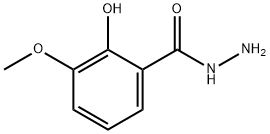 Benzoic acid, 2-hydroxy-3-methoxy-, hydrazide Structural
