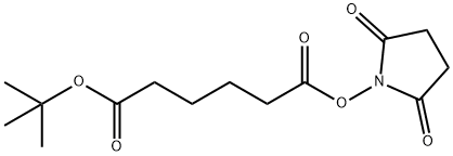 Hexanedioic acid tert-butyl ester 2,5-dioxopyrrolidin-1-yl ester Structural