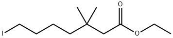Heptanoic acid, 7-iodo-3,3-dimethyl-, ethyl ester Structural