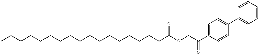 Octadecanoic acid, 2-[1,1'-biphenyl]-4-yl-2-oxoethyl ester Structural