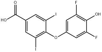 Benzoic acid, 4-(3,5-difluoro-4-hydroxyphenoxy)-3,5-diiodo- Structural