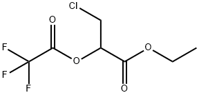 Propanoic acid, 3-chloro-2-[(2,2,2-trifluoroacetyl)oxy]-, ethyl ester Structural