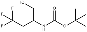 tert-butyl N-[3,3,3-trifluoro-1-(hydroxymethyl)propyl]carbamate Structural