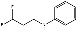 Benzenamine, N-(3,3-difluoropropyl)- Structural