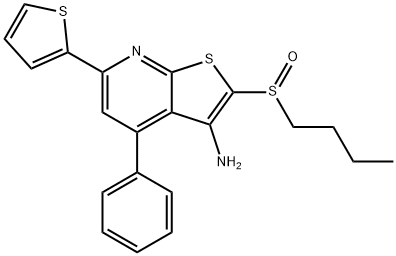 2-butylsulfinyl-4-phenyl-6-thiophen-2-ylthieno[5,4-b]pyridin-3-amine