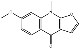 Furo[2,3-b]quinolin-4(9H)-one, 7-methoxy-9-methyl- Structural