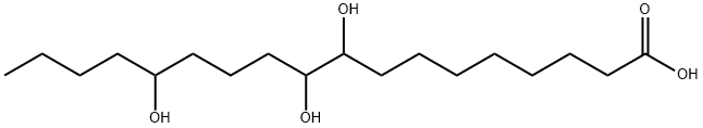 Octadecanoic acid, 9,10,14-trihydroxy- Structural
