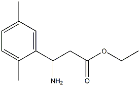 ETHYL 3-AMINO-3-(2,5-DIMETHYLPHENYL)PROPANOATE Structural