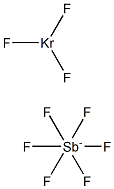 krypton trifluoride hexafluoroantimonate Structural
