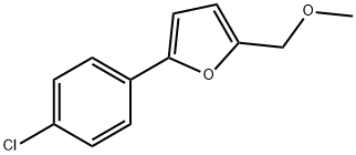 Furan, 2-(4-chlorophenyl)-5-(methoxymethyl)- Structural