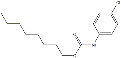 octyl N-(4-chlorophenyl)carbamate Structural