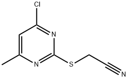 Acetonitrile, 2-[(4-chloro-6-methyl-2-pyrimidinyl)thio]- Structural