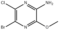 5-BROMO-6-CHLORO-3-METHOXYPYRAZIN-2-AMINE Structural