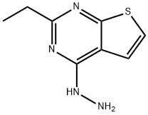 Thieno[2,3-d]pyrimidine, 2-ethyl-4-hydrazinyl- Structural