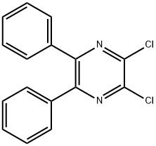 2,3-Dichloro-5,6-diphenylpyrazine Structural