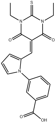 3-{2-[(1,3-diethyl-4,6-dioxo-2-thioxotetrahydro-5(2H)-pyrimidinylidene)methyl]-1H-pyrrol-1-yl}benzoic acid