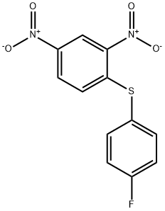 Benzene, 1-[(4-fluorophenyl)thio]-2,4-dinitro- Structural