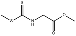 Glycine, N-[(methylthio)thioxomethyl]-, methyl ester Structural