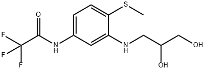 Acetamide, N-[3-[(2,3-dihydroxypropyl)amino]-4-(methylthio)phenyl]-2,2,2-trifluoro- Structural