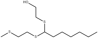 Ethanol, 2-[[1-[[2-(methylthio)ethyl]thio]heptyl]thio]- Structural