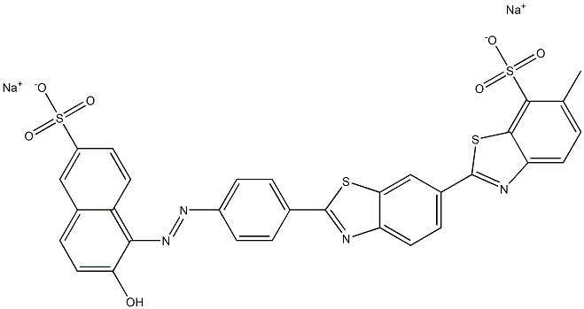 [2,6'-Bibenzothiazole]-7-sulfonic acid, 2'-[4-[(2-hydroxy-6-sulfo-1-naphthalenyl)azo]phenyl]-6-methyl-, disodium salt