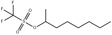 Methanesulfonic acid, 1,1,1-trifluoro-, 1-methylheptyl ester Structural