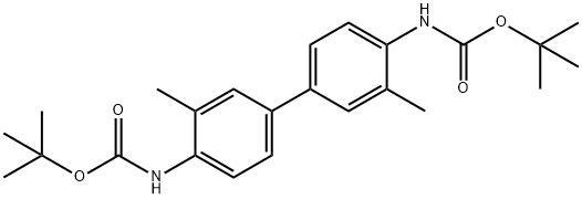 tert-butyl N-(4'-{[(tert-butoxy)carbonyl]amino}-3,3'-dimethyl-[1,1'-biphenyl]-4-yl)carbamate Structural