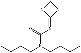 Urea, N,N-dibutyl-N'-1,3-dithietan-2-ylidene- Structural