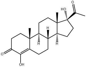 Pregn-4-ene-3,20-dione, 4,17-dihydroxy- (8CI,9CI) Structural