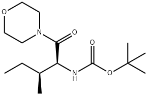tert-Butyl ((2S,3S)-3-methyl-1-morpholino-1-oxopentan-2-yl)carbamate Structural