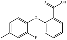 Benzoic acid, 2-(2-fluoro-4-methylphenoxy)- Structural