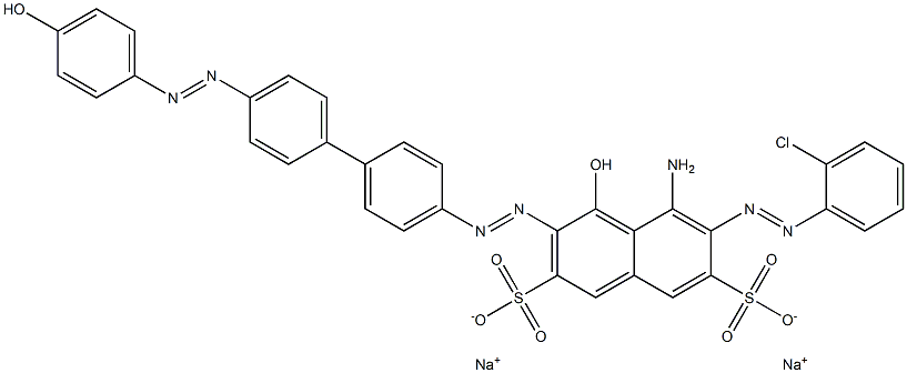 5-Amino-6-[(2-chlorophenyl)azo]-4-hydroxy-3-[[4'-[(4-hydroxyphenyl)azo]-1,1'-biphenyl-4-yl]azo]-2,7-naphthalenedisulfonic acid disodium salt