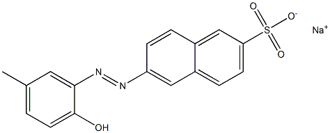 2-Naphthalenesulfonic acid, 6-[(2-hydroxy-5-methylphenyl)azo]-, monosodium salt