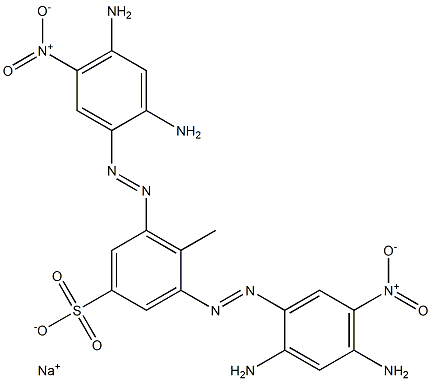 Benzenesulfonic acid, 3,5-bis[(2,4-diamino-5-nitrophenyl)azo]-4-methyl-, monosodium salt