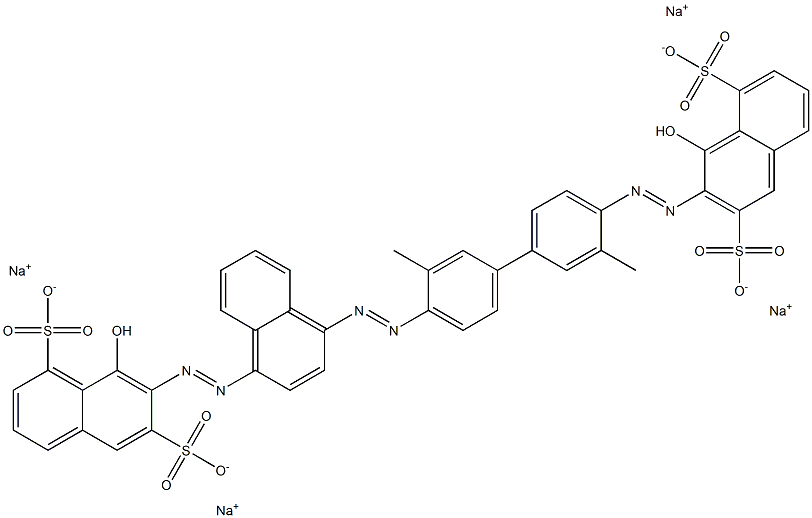 1,6-Naphthalenedisulfonic acid, 8-hydroxy-7-[[4-[[4'-[(1-hydroxy-3,8-disulfo-2-naphthalenyl)azo]-3,3'-dimethyl[1,1'-biphenyl]-4-yl]azo]-1-naphthalenyl]azo]-, tetrasodium salt