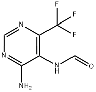Formamide, N-[4-amino-6-(trifluoromethyl)-5-pyrimidinyl]- Structural