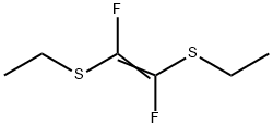 Ethene, 1,2-bis(ethylthio)-1,2-difluoro- Structural