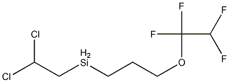 Silane, dichloroethyl[3-(1,1,2,2-tetrafluoroethoxy)propyl]- Structural