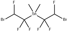 Stannane, bis(2-bromo-1,1,2-trifluoroethyl)dimethyl- Structural