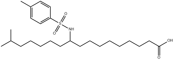 Heptadecanoic acid, 16-methyl-10-[[(4-methylphenyl)sulfonyl]amino]- Structural