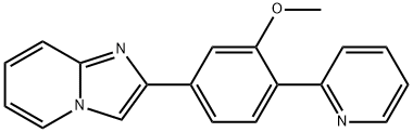 Imidazo[1,2-a]pyridine, 2-[3-methoxy-4-(2-pyridinyl)phenyl]- Structural