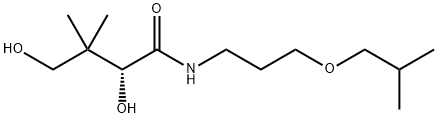 Butanamide, 2,4-dihydroxy-3,3-dimethyl-N-[3-(2-methylpropoxy)propyl]-, (R)- (9CI) Structural