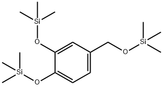 Benzene, 1,2-bis[(trimethylsilyl)oxy]-4-[[(trimethylsilyl)oxy]methyl]- Structural