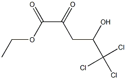Pentanoic acid, 5,5,5-trichloro-4-hydroxy-2-oxo-, ethyl ester, (+)- Structural