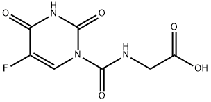 Glycine, N-[(5-fluoro-3,4-dihydro-2,4-dioxo-1(2H)-pyrimidinyl)carbonyl]- Structural